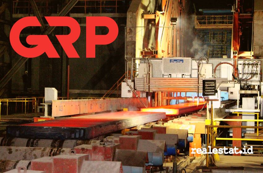 Masuki Usia Setengah Abad, GRP Rilis Logo Baru Gunung Raja Paksi grp logo baru realestat.id dok