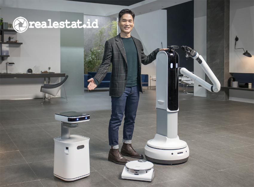 Samsung Rilis Penyedot Debu Robotik dan Mesin Cuci Berteknologi AI Samsung JetBot 90 AI+, Samsung Vacuum Cleaner Robotik