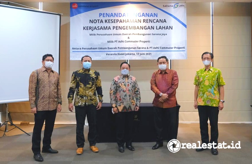 Kerja Sama Adhi Commuter Properti ACP dengan Perumda Pembangunan Sarana Jaya realestat.id dok Kerja Sama Adhi Commuter Properti ACP dengan Perumda Pembangunan Sarana Jaya realestat.id dok