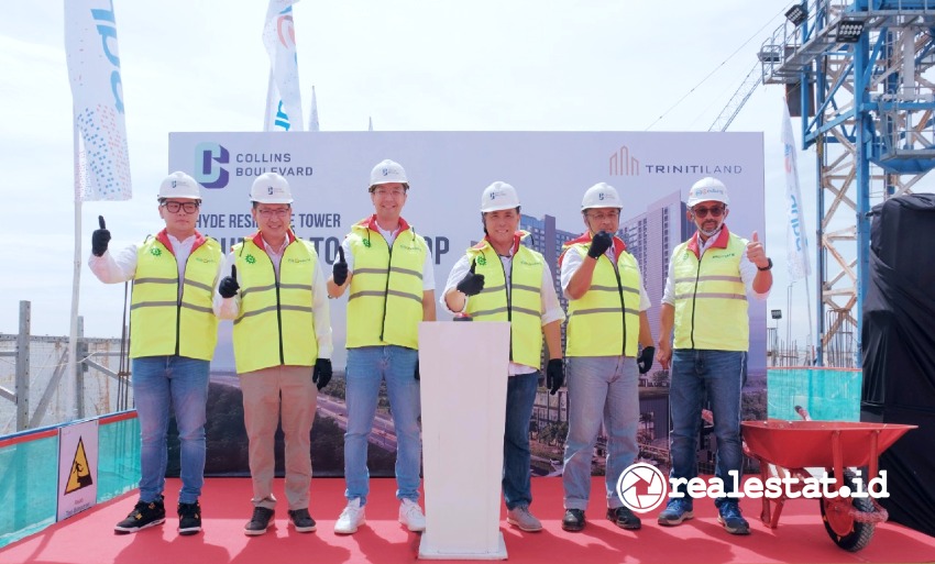 Topping Off Tower Hyde Residence Collins Boulevard Triniti Land realestat.id dok Topping Off Tower Hyde Residence Collins Boulevard Triniti Land realestat.id dok