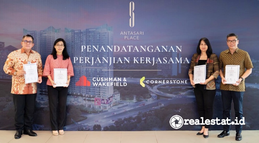 kerja sama Indonesian Property Paradise INPP Cushman Wakefield Cornerstone Antasari Place realestat.id dok kerja sama Indonesian Property Paradise INPP Cushman Wakefield Cornerstone Antasari Place realestat.id dok