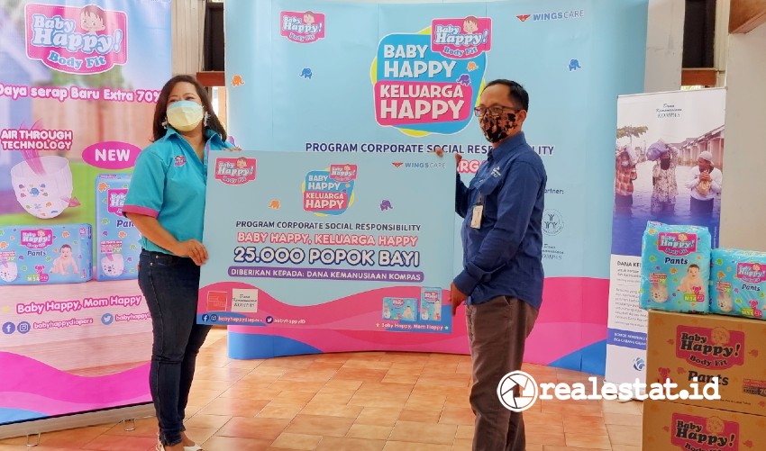 Wings Care Salurkan 600.000 Popok 'Baby Happy' di Tujuh Kota realestat.id dok Wings Care Salurkan 600.000 Popok 'Baby Happy' di Tujuh Kota realestat.id dok