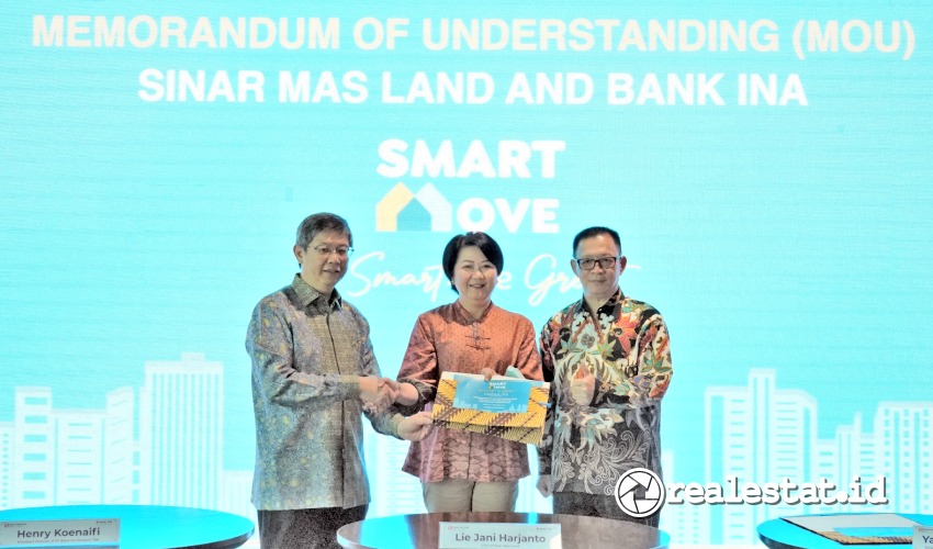 MoU Sinar Mas Land dan Bank INA realestat.id dok MoU Sinar Mas Land dan Bank INA realestat.id dok