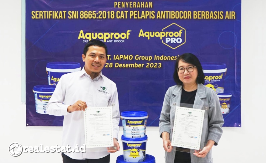 Pertama di Indonesia Aquaproof Pro Raih SNI Pelapis Antibocor Berbasis Air realestat.id dok Pertama di Indonesia Aquaproof Pro Raih SNI Pelapis Antibocor Berbasis Air realestat.id dok