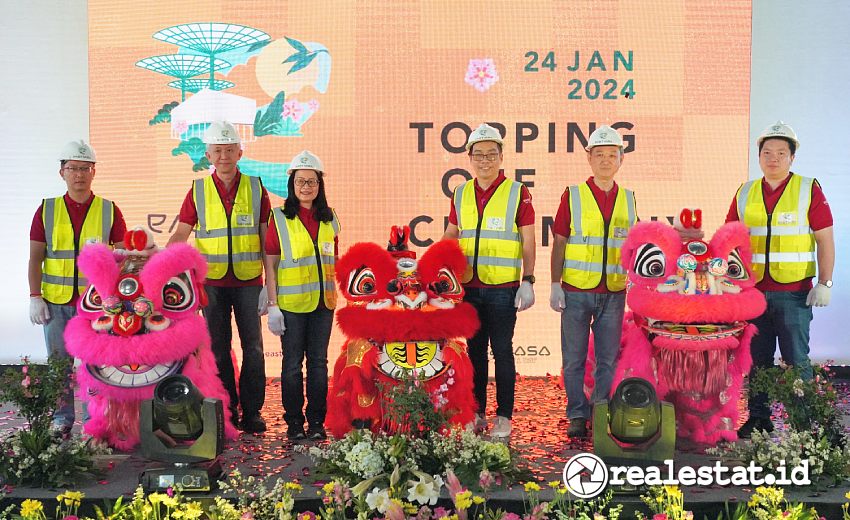 Topping Off Eastvara BSD City Sinar Mas Land Ararasa realestat.id dok Topping Off Eastvara BSD City Sinar Mas Land Ararasa realestat.id dok