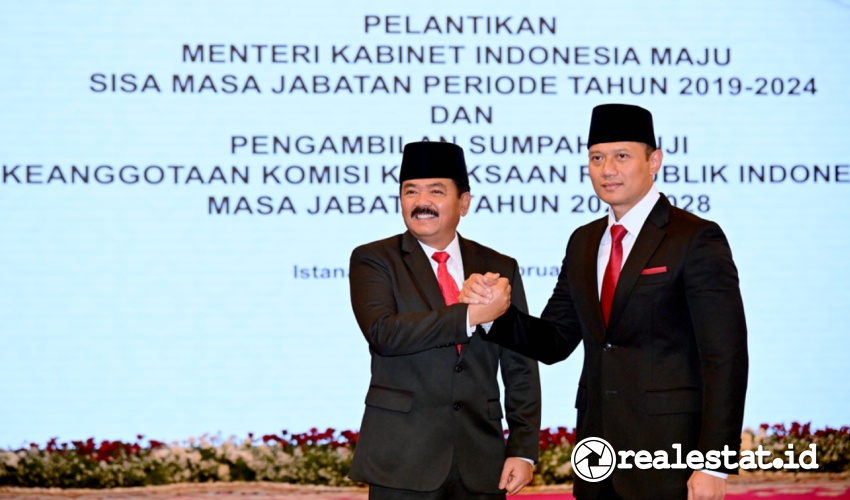 Menteri ATR Kepala BPN AHY Agus Harimurti Yudhoyono Hadi Tjahjanto realestat.id dok Menteri ATR Kepala BPN AHY Agus Harimurti Yudhoyono Hadi Tjahjanto realestat.id dok