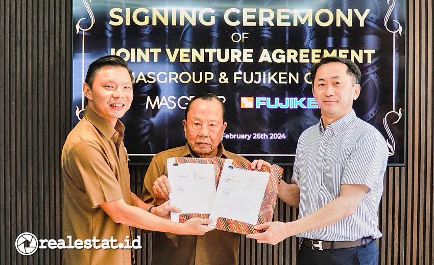 MoU Kerja Sama MAS Group MASGroup Fujiken Kota Sutera Tangerang realestat.id dok MoU Kerja Sama MAS Group MASGroup Fujiken Kota Sutera Tangerang realestat.id dok