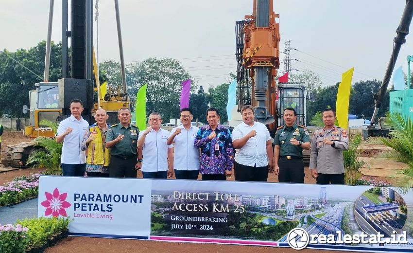 Akses Tol KM 25 Tangerang Merak Paramount Petals Land realestat.id dok Akses Tol KM 25 Tangerang Merak Paramount Petals Land realestat.id dok