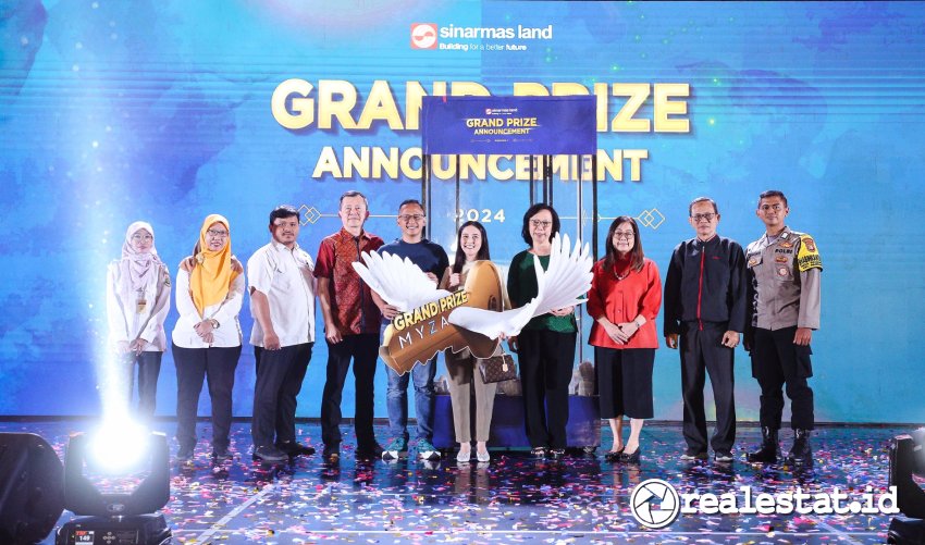 Pengumuman Grand Prize dalam Program Sinar Mas Land Infinite Living Periode I Realestat.id dok Pengumuman Grand Prize dalam Program Sinar Mas Land Infinite Living Periode I Realestat.id dok