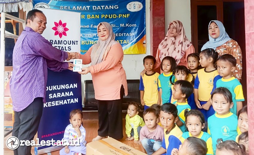 Paramount Land CSR Gerakan Sehat dan Cerdas Realestat.id dok Paramount Land CSR Gerakan Sehat dan Cerdas Realestat.id dok