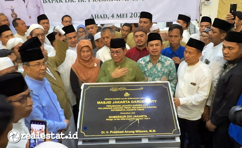 Peresmian Masjid Jakarta Garden City Gubernur Pramono Anung realestat.id dok Peresmian Masjid Jakarta Garden City Gubernur Pramono Anung realestat.id dok