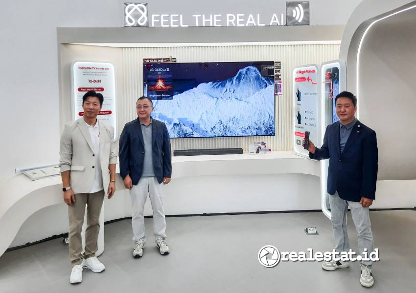 Pusat pengalaman interaktif LG Zona Seru menghadirkan teknologi TV berbasis kecerdasan buatan (AI)-RealEstat.id-Adhitya Putra