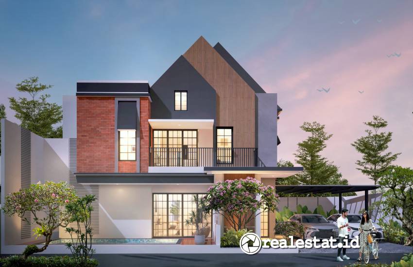Tipe rumah The Villas menjadi salah satu dari tiga model hunian baru yang diperkenalkan yang Synthesis Huis Cijantung-RealEstat.id