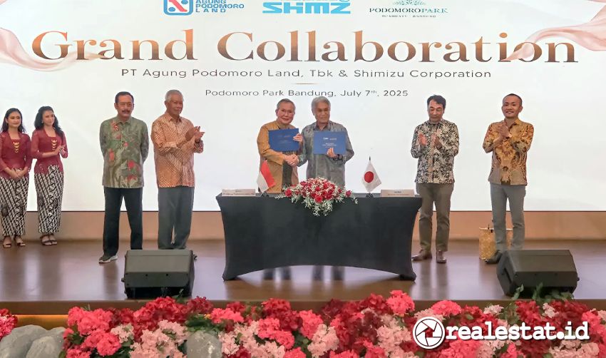 Kerjasama MoU Agung Podomoro Land Shimizu Corporation Park Bandung Realestat.id dok Kerjasama MoU Agung Podomoro Land Shimizu Corporation Park Bandung Realestat.id dok