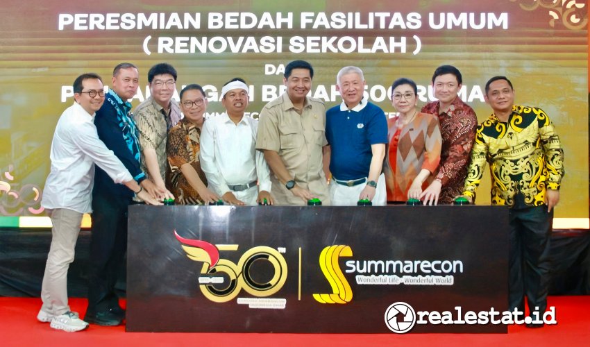 Program CSR dalam rangka HUT ke-50 Summarecon renovasi rumah tidak layak huni dan sekolah di Bekasi-RealEstat.id Program CSR dalam rangka HUT ke-50 Summarecon renovasi rumah tidak layak huni dan sekolah di Bekasi-RealEstat.id