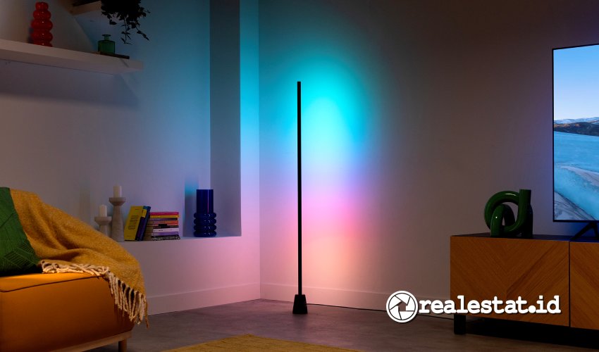 WiZ Gradient Floor yang dapat melengkapi pencahayaan pintar untuk ruang hiburan di rumah-RealEstat.id
