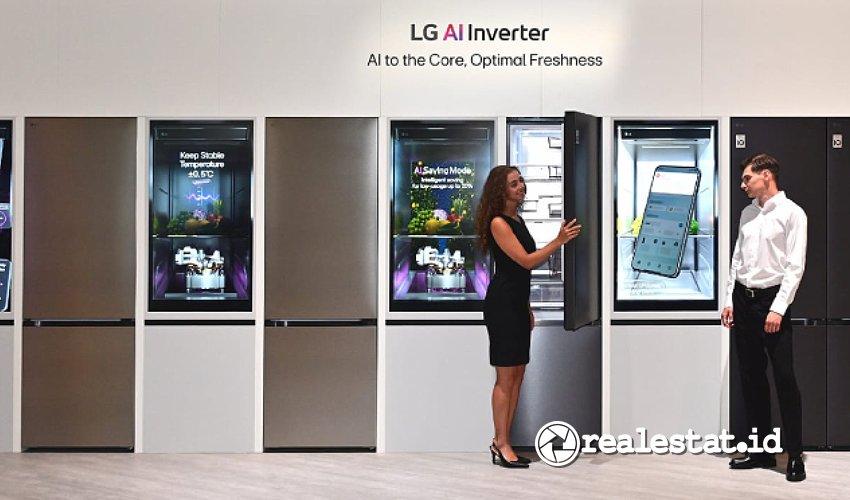 Kulkas AI Inverter menjadi salah satu produk yang diusung LG Electronics dalam tema LG Appliances Orchestra pada ajang IFA 2025-RealEstat.id Kulkas AI Inverter menjadi salah satu produk yang diusung LG Electronics dalam tema LG Appliances Orchestra pada ajang IFA 2025-RealEstat.id