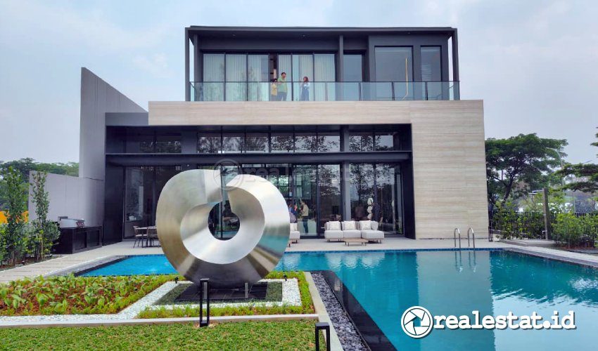 Halaman Belakang Rumah Botanica Villa at NavaPark BSD City realestat.id dok