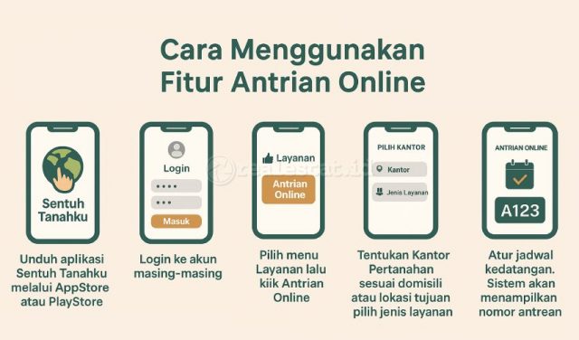 layanan pertanahan antrian online sentuh tanahku kementerian atr_bpn realestat.id dok
