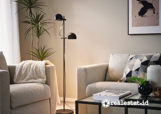 Ide dekorasi ruang tamu aesthetic dari IKEA-RealEstat.id