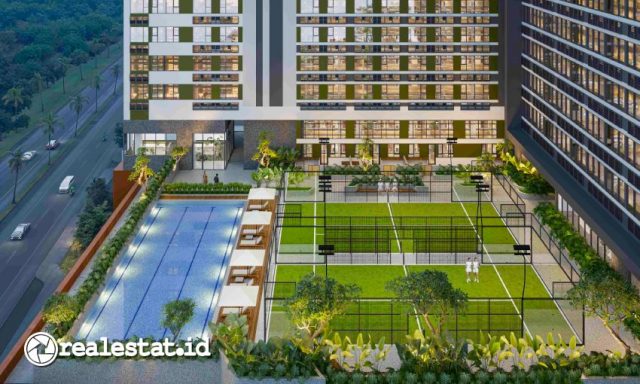 Padel by The Pool Serpong Collins Boulevard Triniti Land realestat.id dok