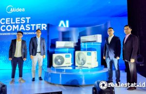 Midea Hadirkan AC Celest Inverter, Penyejuk Udara Pintar Buatan Indonesia Peluncuran Midea AC Celest Inverter AI realestat.id dok