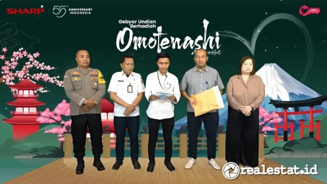 Pemenang Hadiah Omotenashi Sharp Indonesia realestat.id dok Pemenang Hadiah Omotenashi Sharp Indonesia realestat.id dok