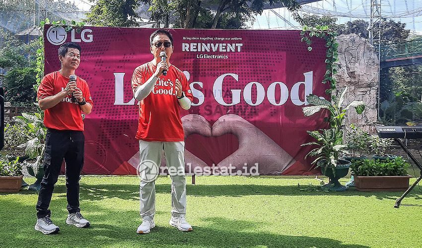 President of LG Electronics Indonesia, Ha Sang-chul menjelaskan transformasi LG Indonesia-RealEstat.id-Adhitya Putra