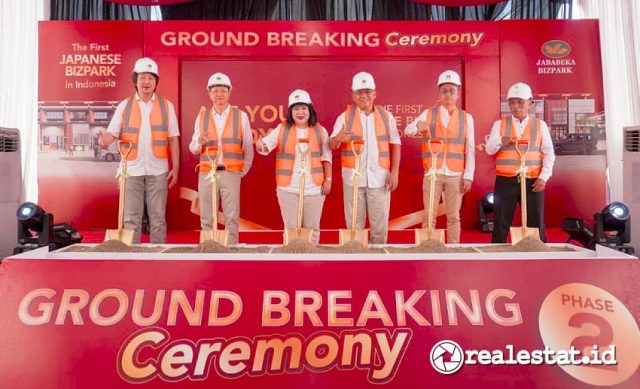groundbreaking jababeka bizpark tahap 2 ii realestat.id dok