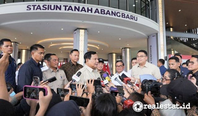 stasiun tanah abang baru ptpp peresmian presiden prabowo realestat.id dok stasiun tanah abang baru ptpp peresmian presiden prabowo realestat.id dok