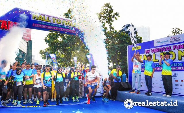 Metland Grand Metropolitan Mall Bekasi 5K Vertical Fun Run Mall to Mall realestat.id dok