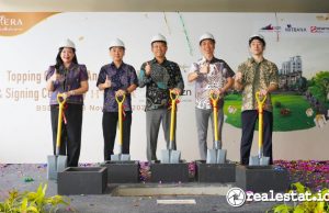 Sinar Mitbana Mas Helat Topping Off Hiera Sport & Lifestyle Center, BSD City: Rampung di 2026 Sinar Mas Land Mitbana Topping Off Hiera Sport & Lifestyle Center BSD City realestat.id dok (1)